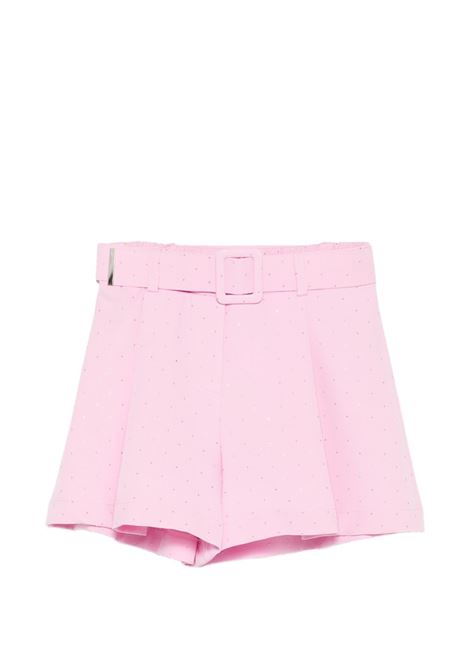 Shorts con strass Lù-Lù BY MISS GRANT | LL4167ROSA